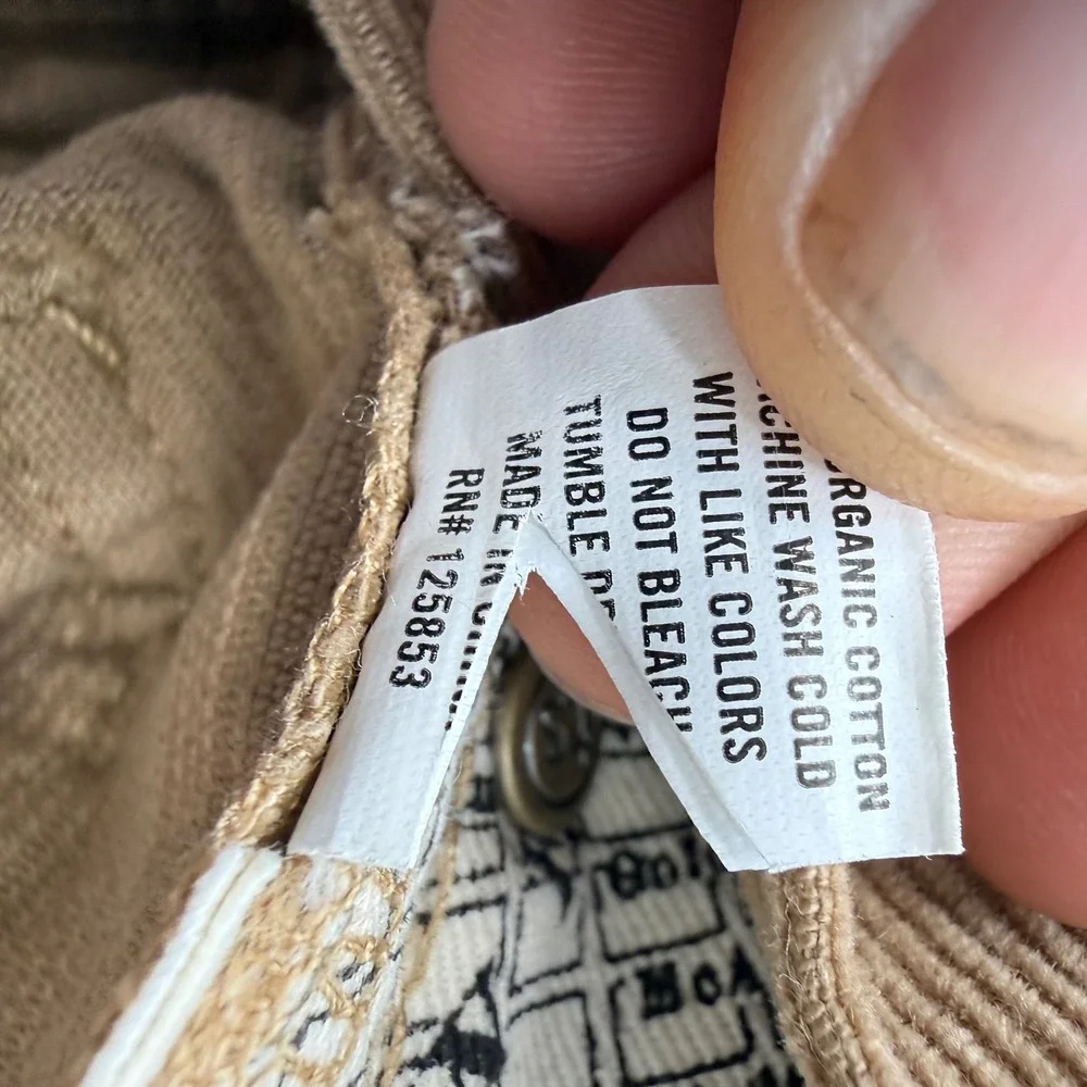 Taylor Stitch Democratic Fit Corduroy Pants Tan Khaki Men 29 Trousers San Fran